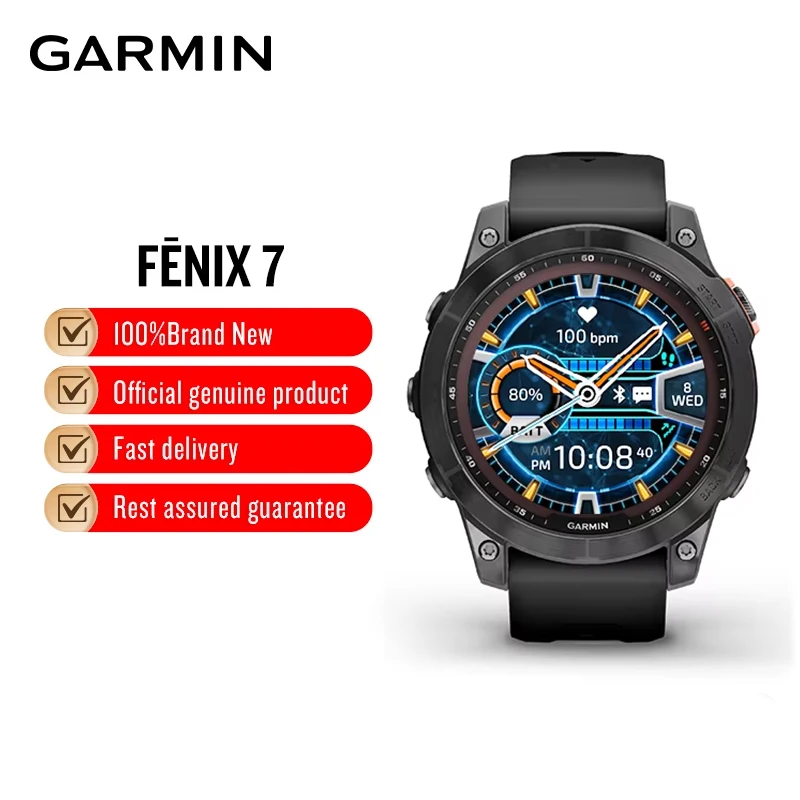 Garmin Fenix 7 Solar Smartwatch - GPS, Heart Rate & Blood Oxygen