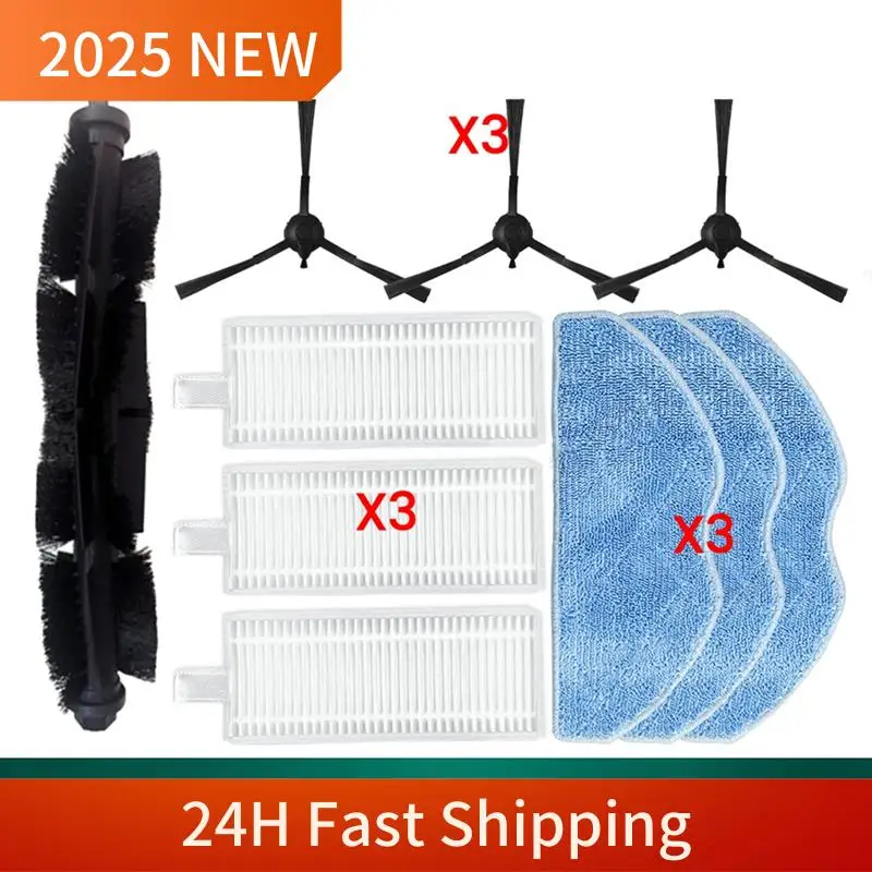 Gen Basic For Rowenta X-Plorer Serie 75S RR8577WH, 75 S+ RR8587WH Spare Parts Brush Hepa Filter Wipe Cloth Parts