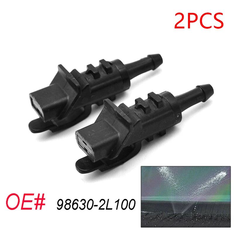 2PCS Misima Windshield Washer Nozzles Jet For Hyundai i30 Elantra Touring 2007 2008 2009 2010 2011 2012 Front Window Nozzle