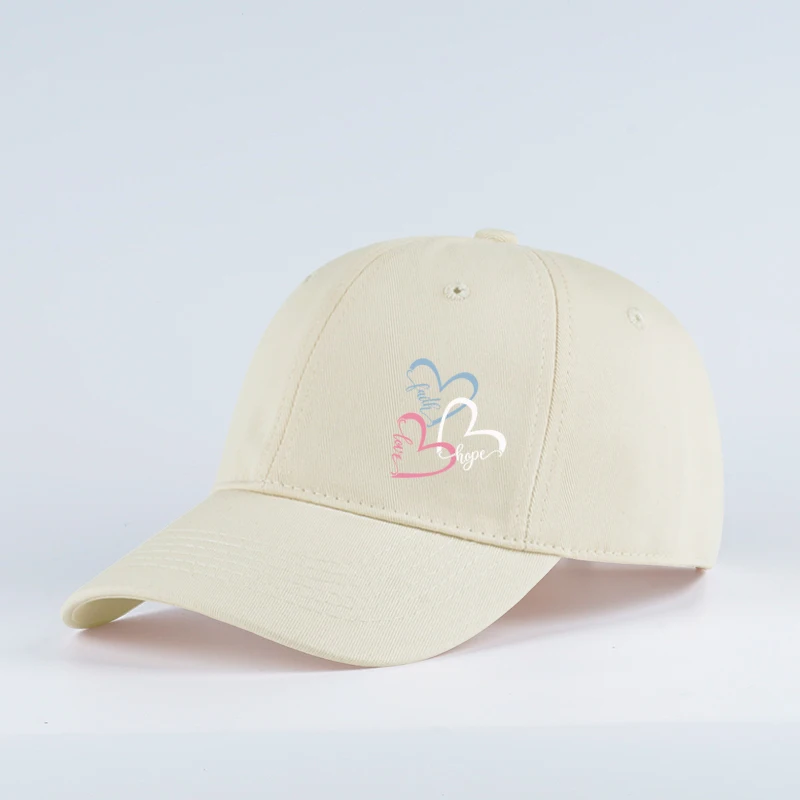 Adjustable Faith Love Hope Baseball Cap