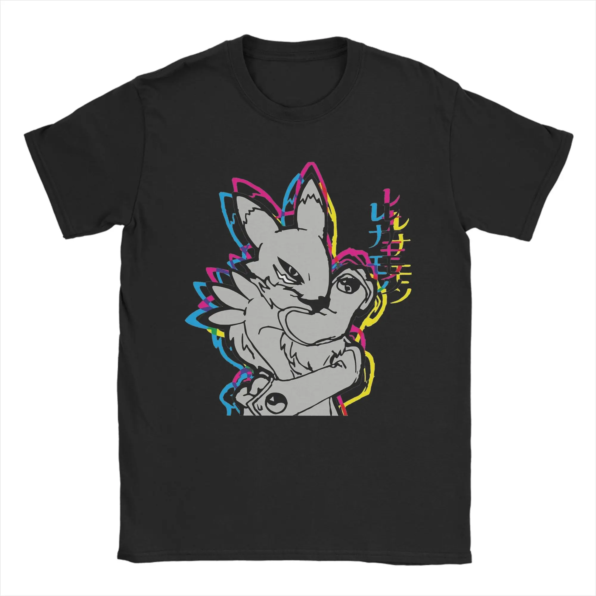 renamon-digimon-anime-camisetas-homens-mulheres-camisetas-de-algodao-Unico-pescoco-redondo-manga-curta-camisetas-plus-size-tops