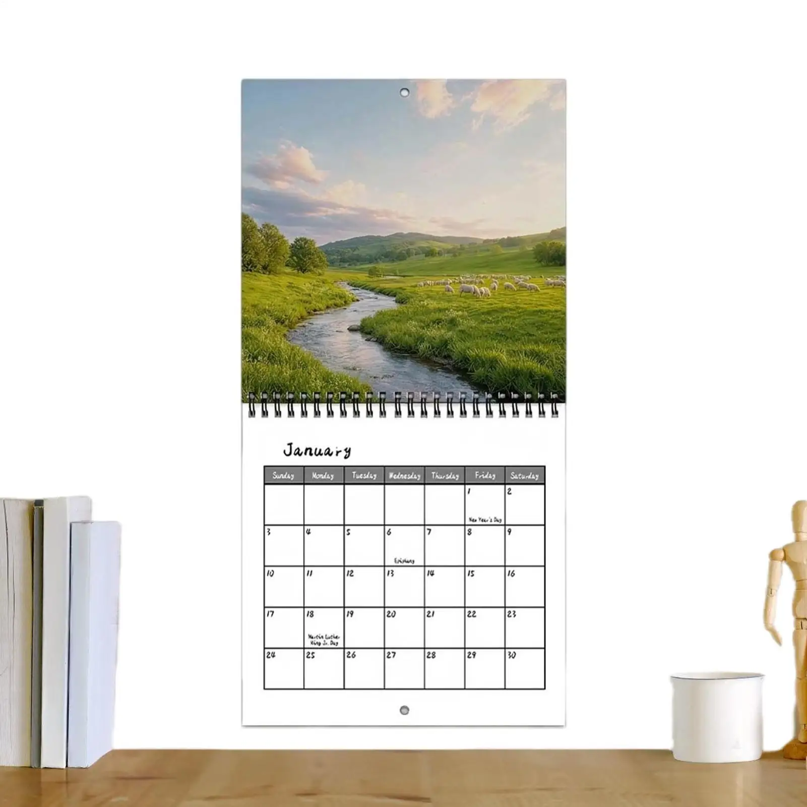 2027 Seasons Wall Calendar 12 Month Seasonal Landscape Appointment Organizer Different Seasons Planning Calendar For  family