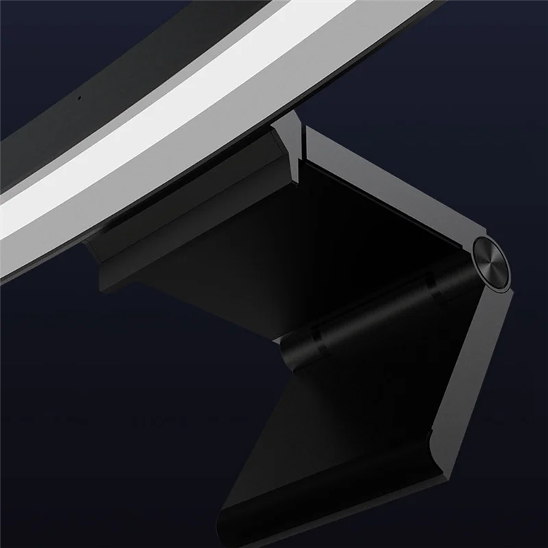 RA97 Curved Monitor Light RGB Color Sound-Sensitive Music PC Hanging Game Dimming Eye-Care Wireless Remote Control(B)