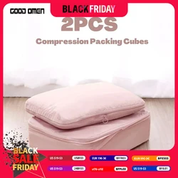 Compression Packing Cube Bag  Tote Bag Travel Essentials Remote Control Organizer Portable Luggage Clothing Storage Bag