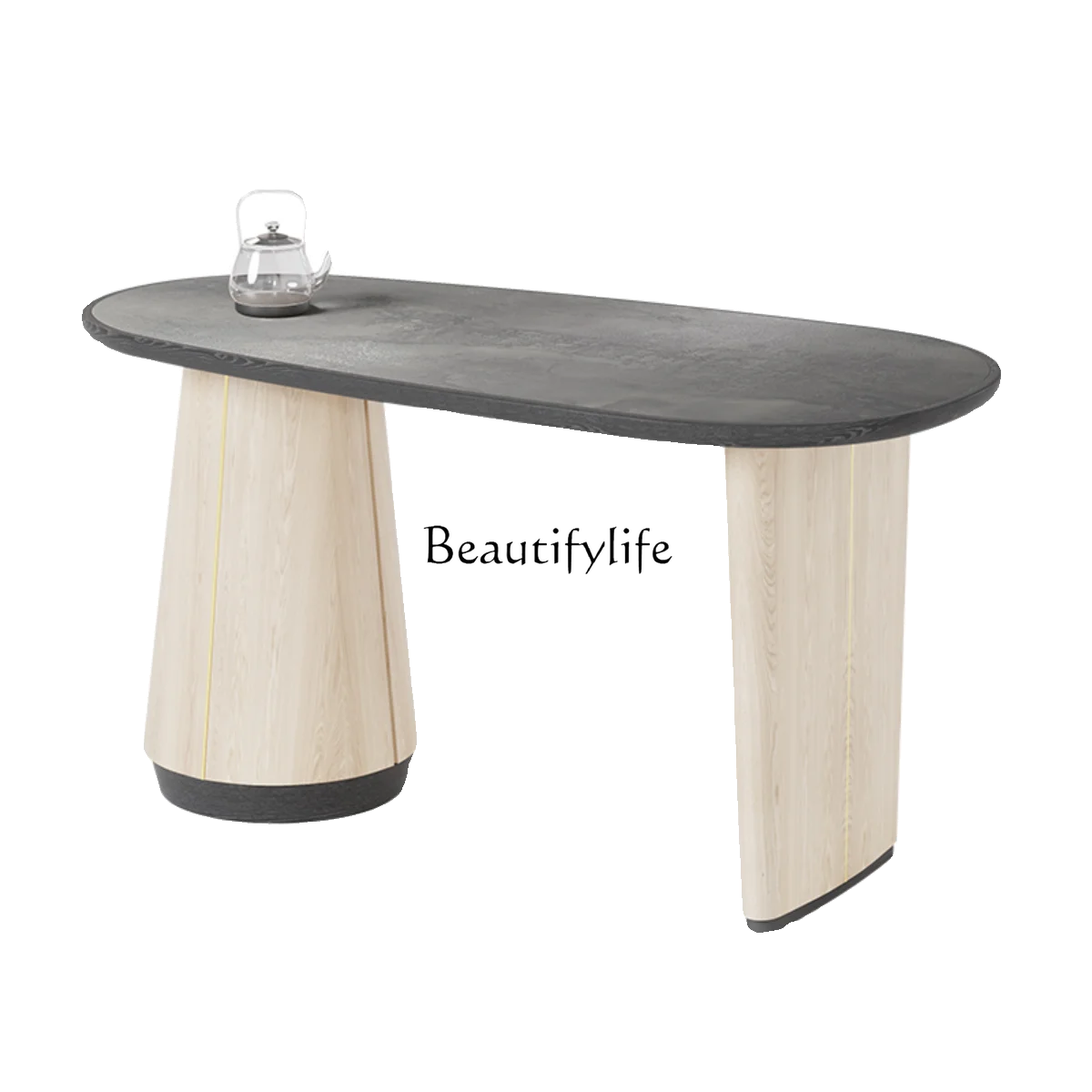 

Cream Wind Fire Star Rock Balcony Tea Table Chair Combination Simple Small Tea Table Light Luxury Modern