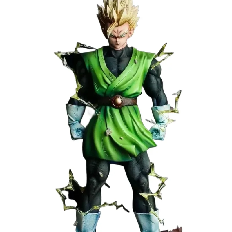 Dragon Ball Son Gohan Action Figure Green Outfit Lightning Effect Anime Desktop Ornament Collectible Gift For Adult Collector - view 6