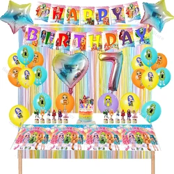 Arcobaleno alta festa di compleanno decorazione palloncino Banner tovaglia forniture per feste di compleanno della ragazza Baby Shower