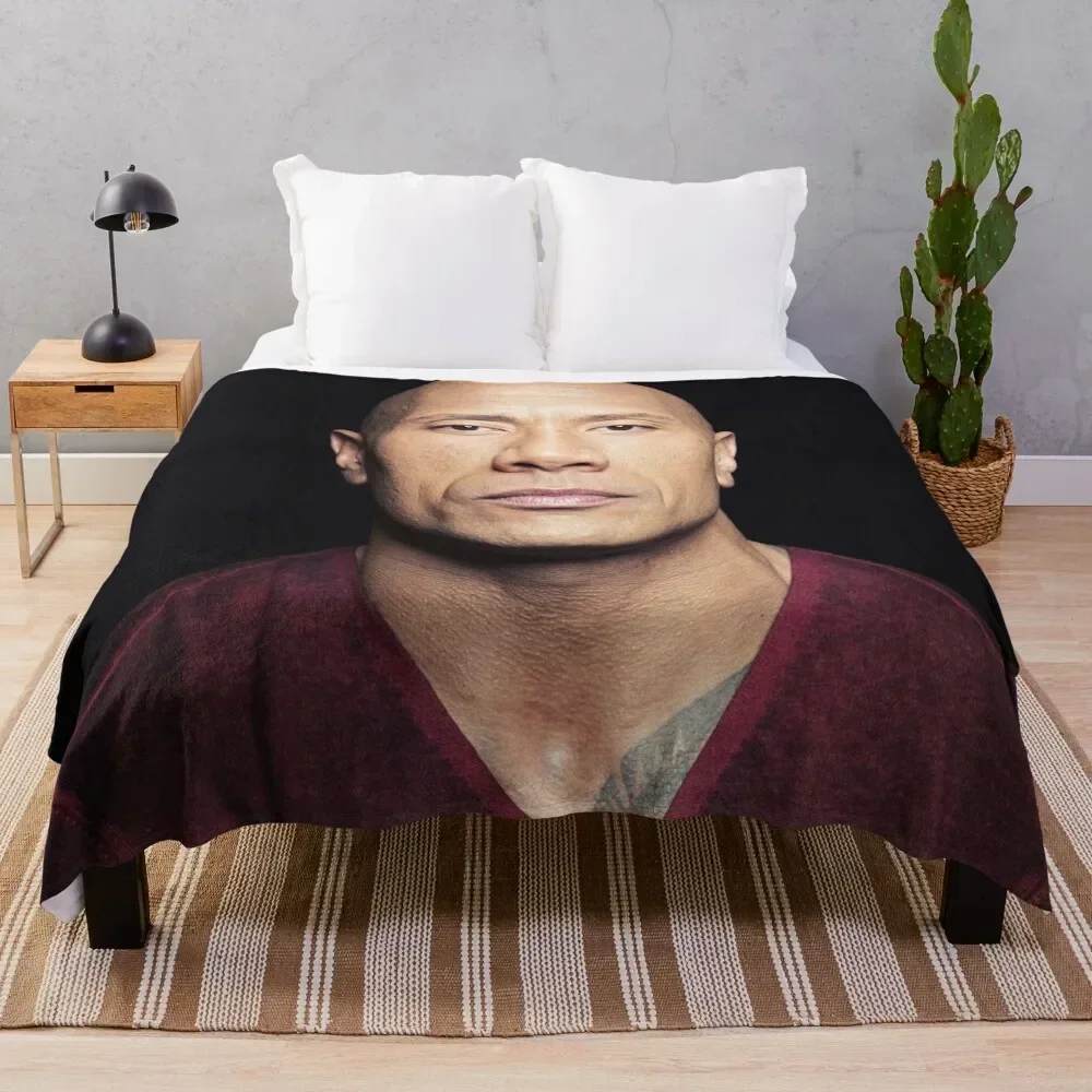 

dwayne johnson Throw Blanket valentine gift ideas decorative Blankets