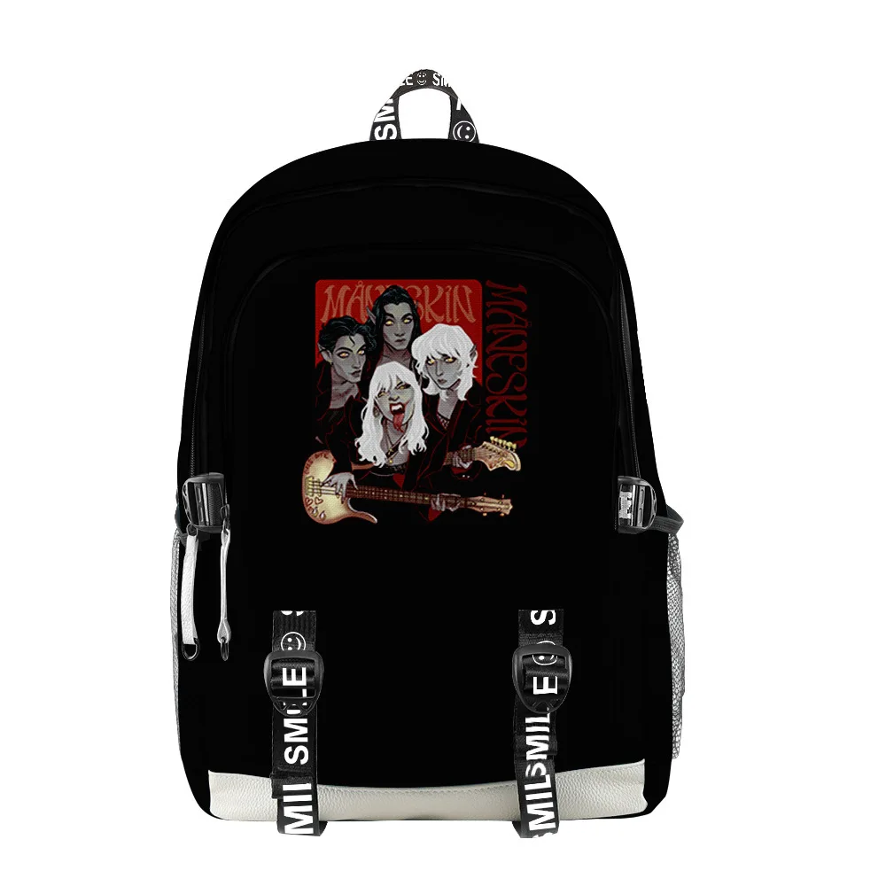 Harajuku New Rock Band Maneskin 3D Print Student School Bags Unisex Oxford Waterproof Notebook multifunction Travel Backpacks