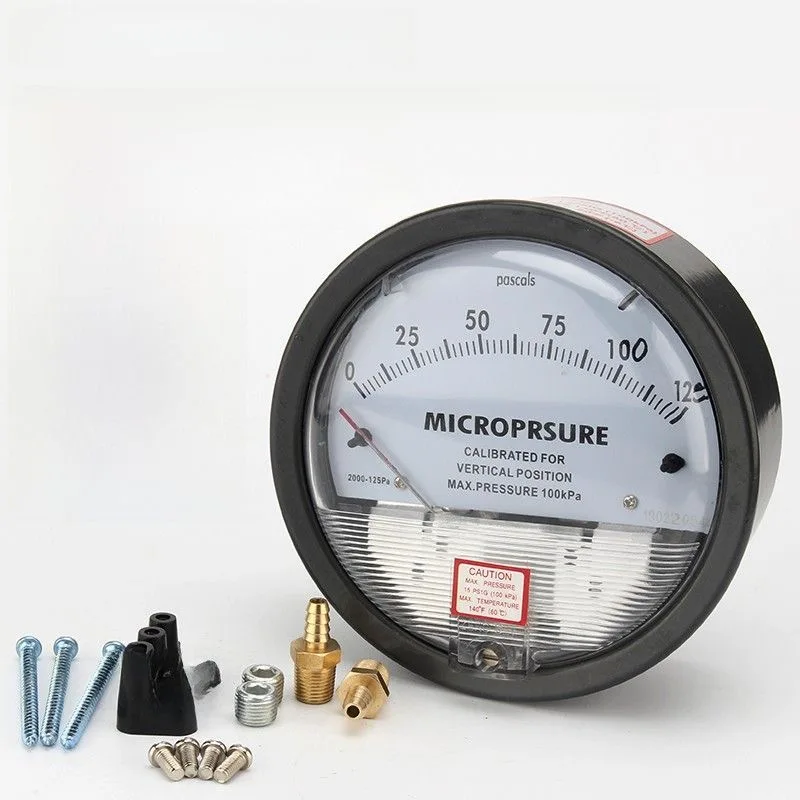 مقياس الضغط التفاضلي مقياس الضغط الاحترافي من سبائك الألومنيوم ميكانيكي مخصص مقياس الضغط للمعدات الطبية وما إلى ذلك. #5
