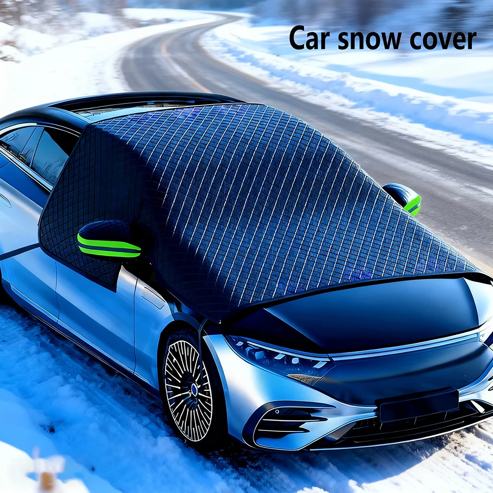 

Snow Cover for Car Windshield Oxford Cloth Thickened Antifreeze Sunshade Heat And Snow Protection Auto Sun Visor Car Accessories