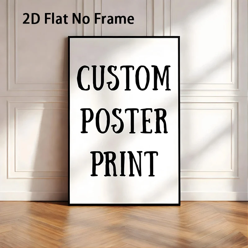 1PC Custom Poster Printing Custom Family Photos Canvas Wall Art Custom Movie Posters Festival Gifts Home Living Room Decor