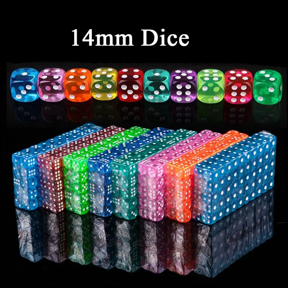 

Party Transparent Colorful Round Corner Acrylic Bar Playing Club Dice Board Game Gambling Table Games