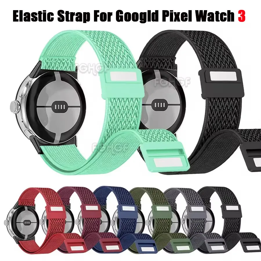 Elastic Nylon Loop Pulseira para Google Pixel Watch 3, Strap, Pulseira, Assista 2 Banda Substituir, Acessório Correa, 41mm