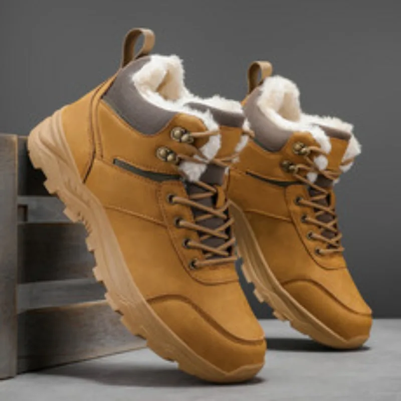 

Snow Boots Men Winter Boots Keep Warm Plush Boots Hiking Boots Men Casual Shoes Men Mountain Snow Boots