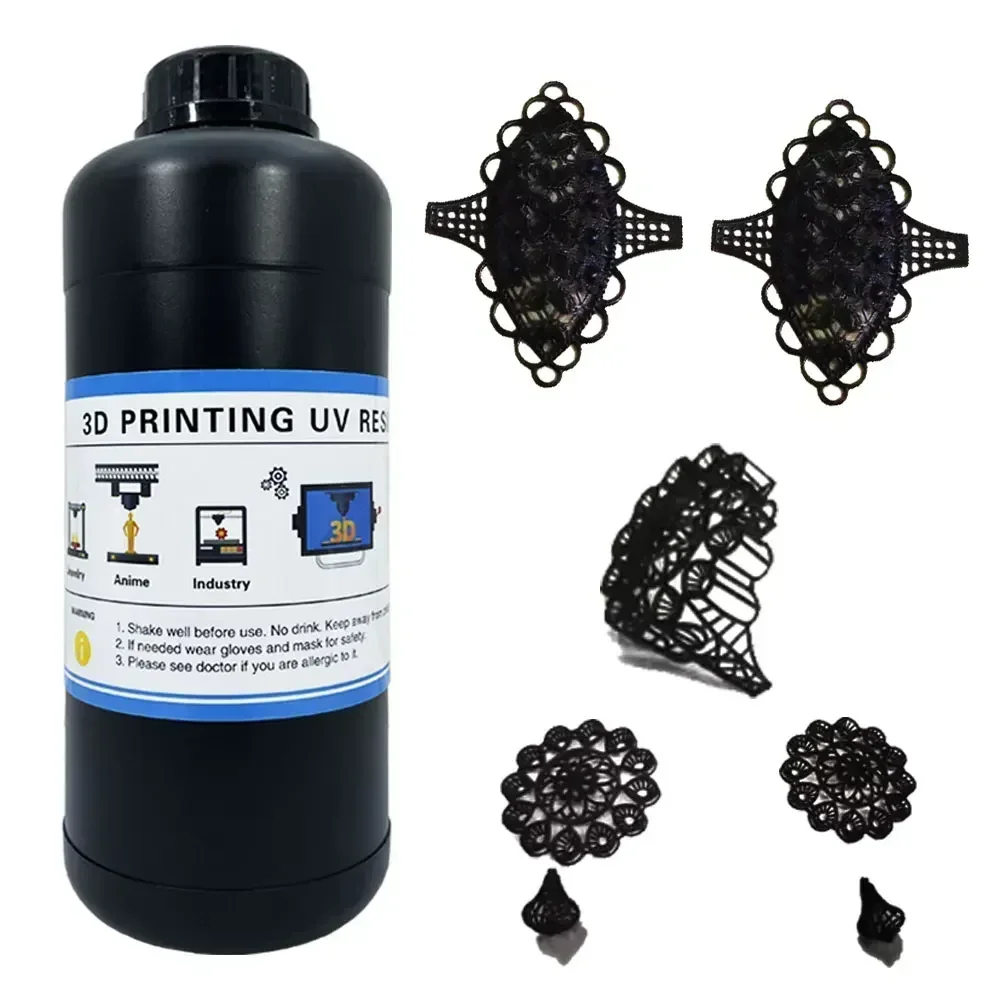 

High Wax Black 500g/1000g DLP/LCD Printings 3d Printer UV Castable Resins for Jewelry Castings/ Dentals Orthodontics