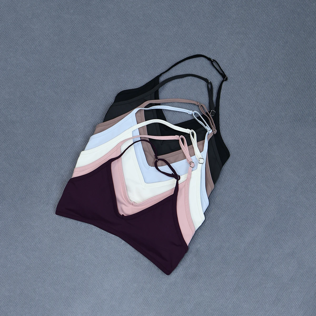 Damen-Sommer-Sport-Yoga-BH mit Neckholder-Ausschnitt, gepolstert, stoßdämpfend, rückenfrei, Crop-Top für Outdoor-Laufen und Fitness – Detail 33