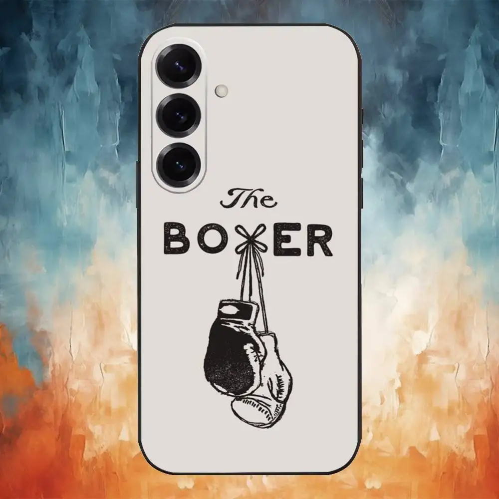 حافظة هاتف الملاكمة لهاتف سامسونج جالاكسي A73، A72، A71، A70، A53، A52، A51، غطاء أسود ناعم آخر #4