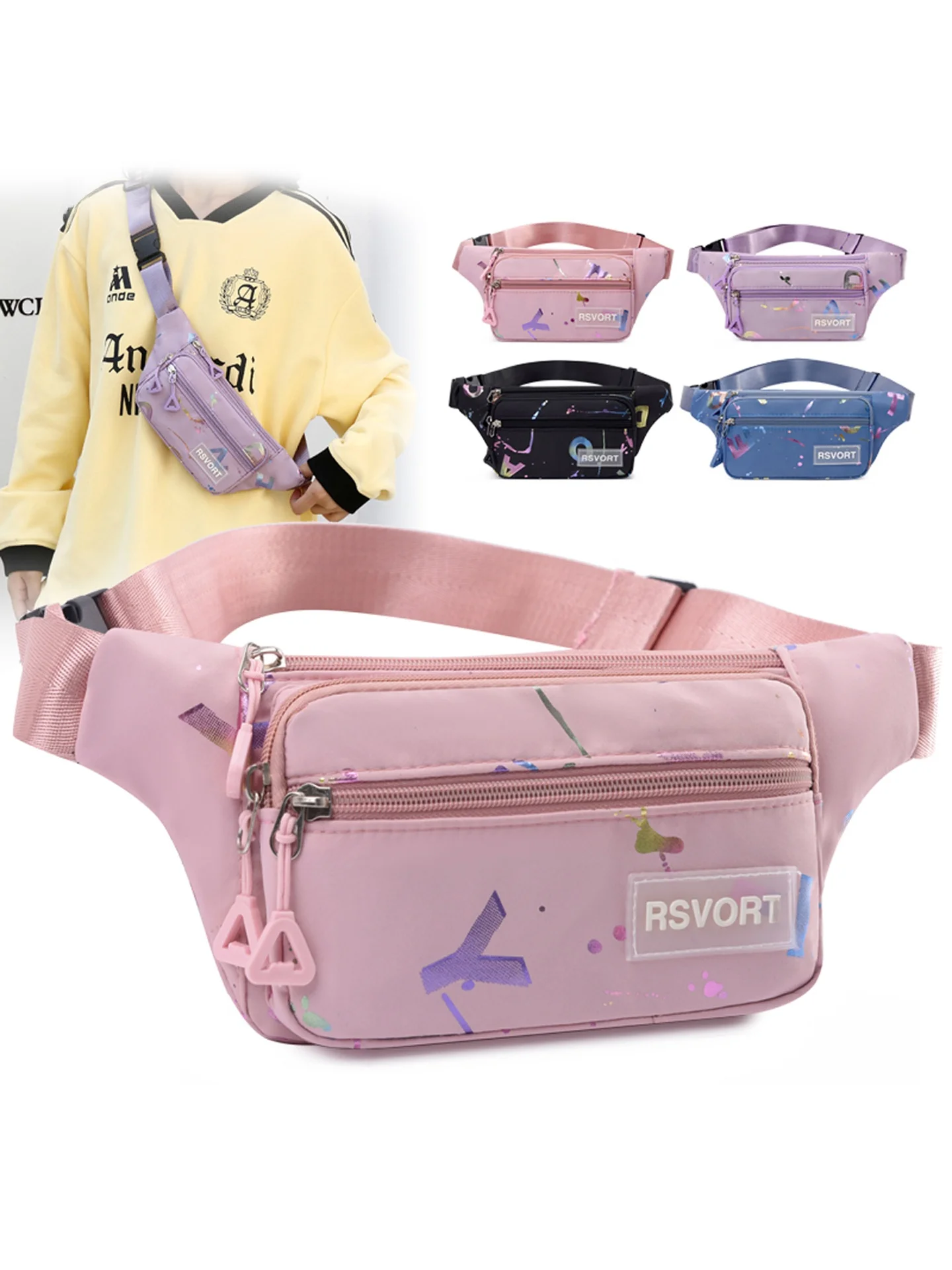 New Multi-Functional Large Capacity Waterproof Waist Bag for Ladies Work Casual Sports Wear Resistant Mobile Phone Wallet