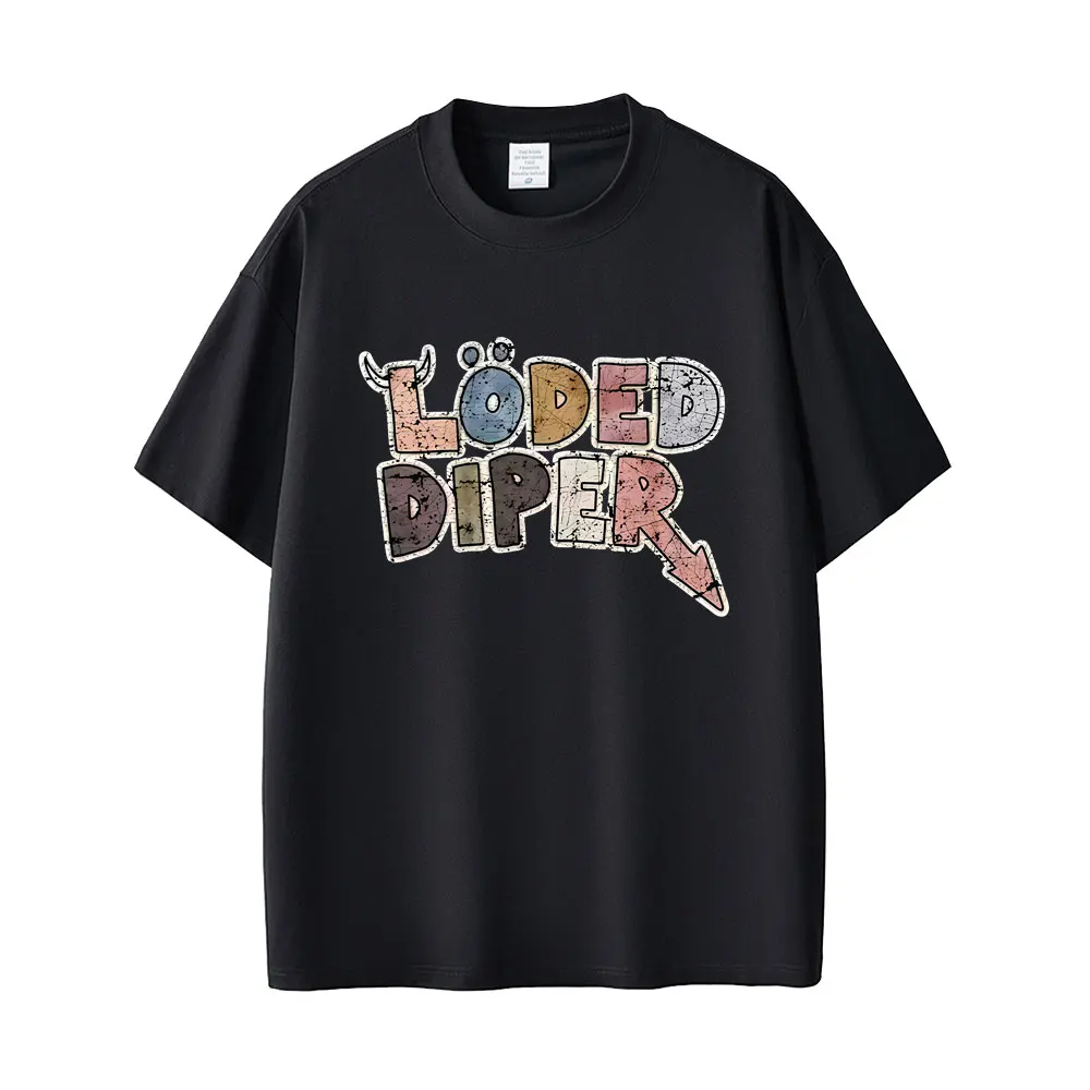 

Loded Diper Graphic T-shirt Men Women Casual Cotton Vintage Short Sleeve T-shirts Men's Rock Oversized T Shirts Male Streetwear