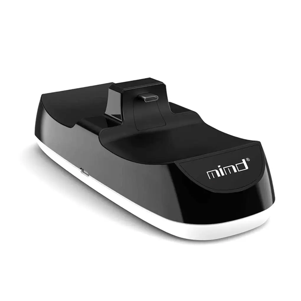 قاعدة شحن مزدوجة لوحدة تحكم PS5 ، وحدة تحكم بلاي ستيشن 5 ، موصل من النوع C ، مؤشر LED