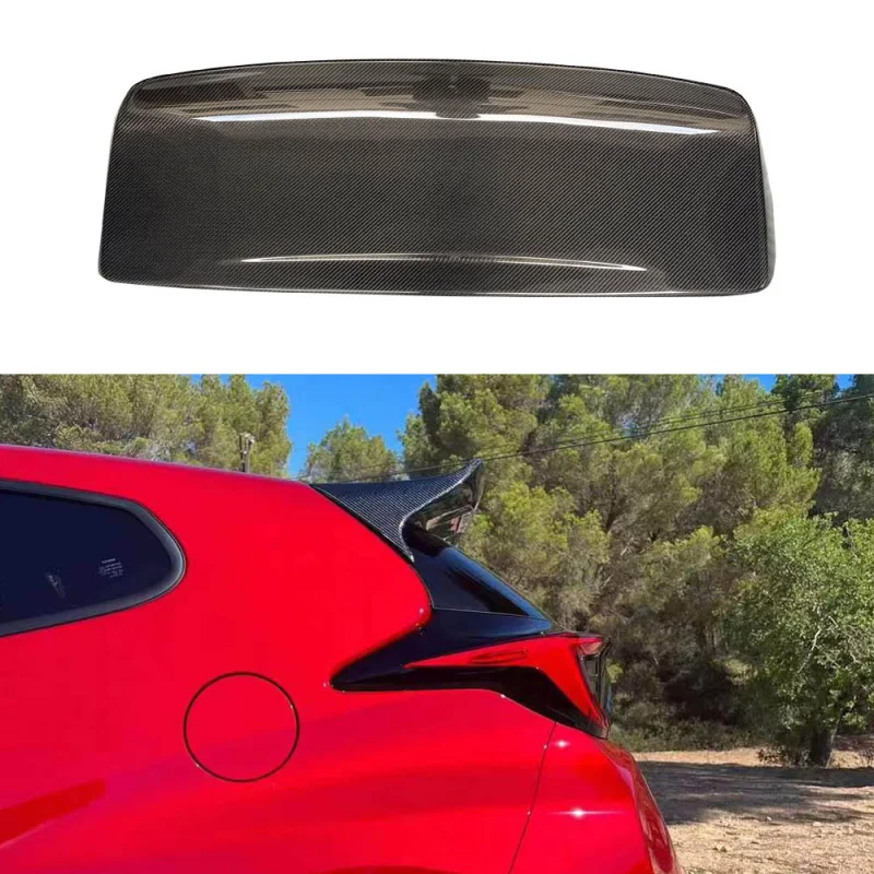 

New Carbon Fiber GV Style Rear Trunk Wing Fit for GR Yaris with Rear Spoiler Upgrade Accessory