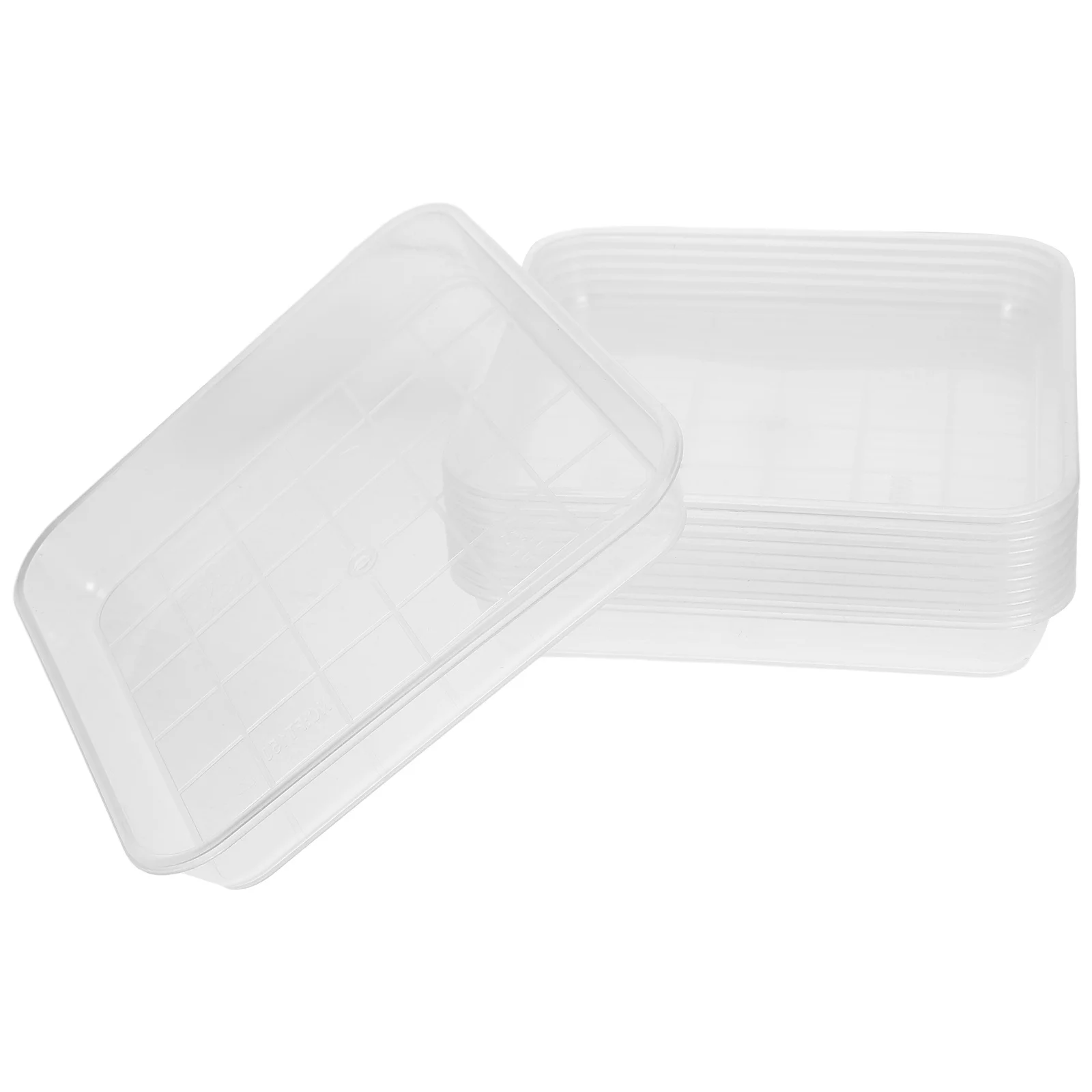 

10Pcs Plastic Flower Pot Tray Plant Saucers Durable Water Drainage Tray for Indoor Outdoor Potted Plants Plant Trays for Pots