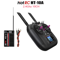 Hotrc Hotrc HT-10A Remote Controller HT10A 2.4Ghz 10CH F-10A F10A Receiver For RC Aircraft Vehicle Boat Drone Accessories Parts