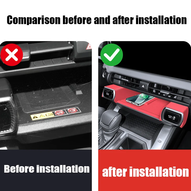 For Toyota RAV4 XA60 2026 2027 Wireless charging silicone protection for car center console and interior protective components