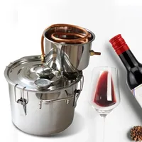 Stainless Steel Moonshine Still 5 Gallon 20L Water Alcohol Distiller Home Brew Wine Making Kit Wine Barrel Kitchen,Dining