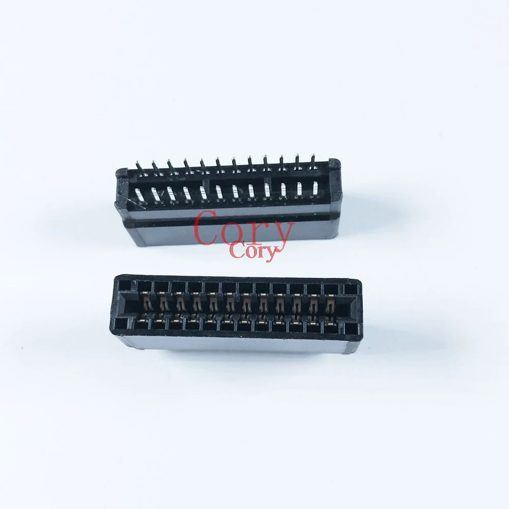 20pcs Dual Row 2.54mm Pitch 4mm Length IDC Pin Header 4/6/8/10/12/14/16/18/20/22/24-128 Pins for PCB 90 Degree/Straight Mounting