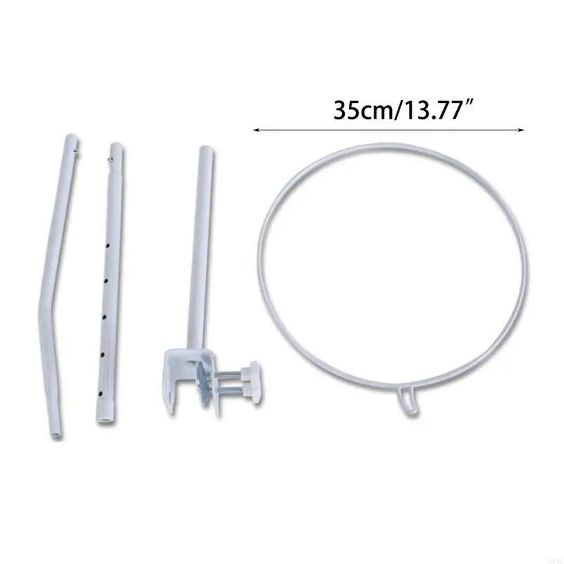 M89C Supporto regolabile per zanzariera Clip-on Lettino per bambini Zanzariera Anello supporto per supporto per rack Set