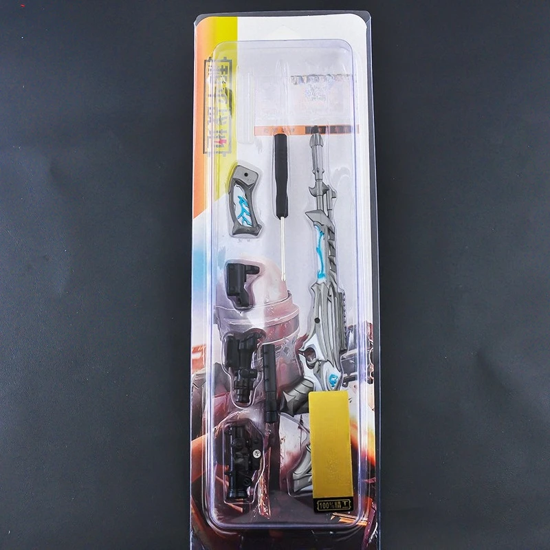 In Voorraad 24 cm VALORANT Predatory Impression Mob Mes Game Peropheral Non-Sharp Metalen Zwaard Wapen Sleutelhanger voor verjaardagscadeautjes