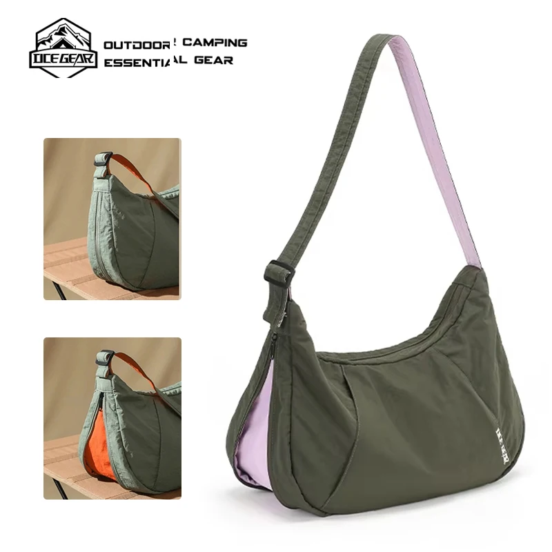 

Expandable Crossbody Shoulder Bag Waterproof Lightweight Large Capacity Adjustable Strap Messenger Bag for Women Men Travel