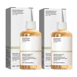 Glycolic Acid 7% Toning Solution Glycolic Acid Toner Acne Removal And Lighten Acne Marks Face Serum Exfoliateing Facial Toner