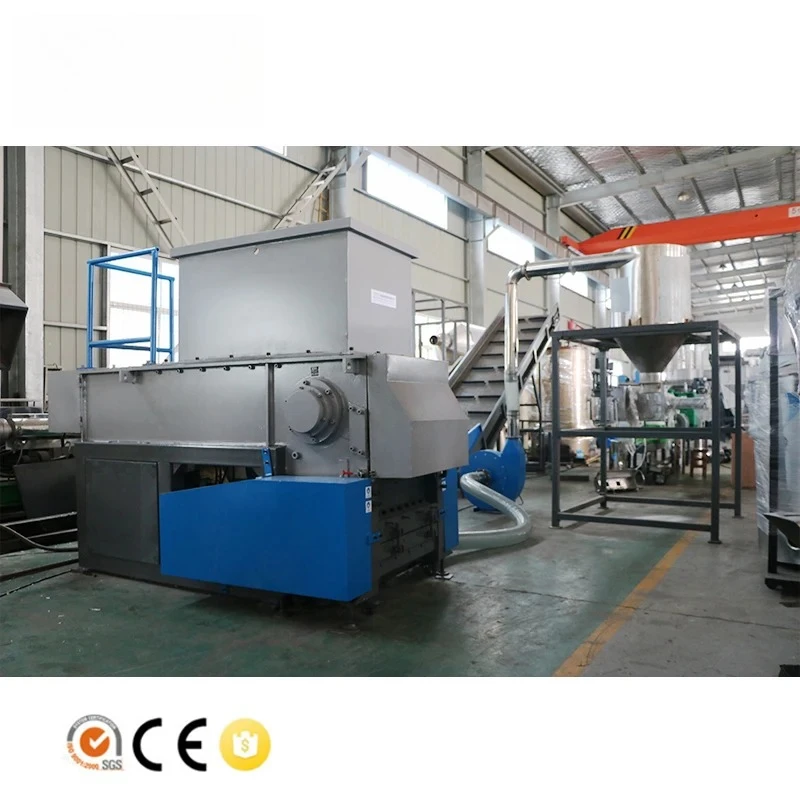 Waste Plastic Lump Block Plastic Shredding Machine Single Shaft Shredder Machine For PE PP Recycling
