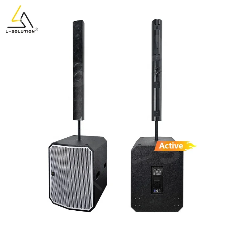Powerful 120W 4-Inch Active L4 Column Array Speaker 1000W SB18-A 18-Inch Subwoofer PA System Neodymium Magnet 8ohm Impedance