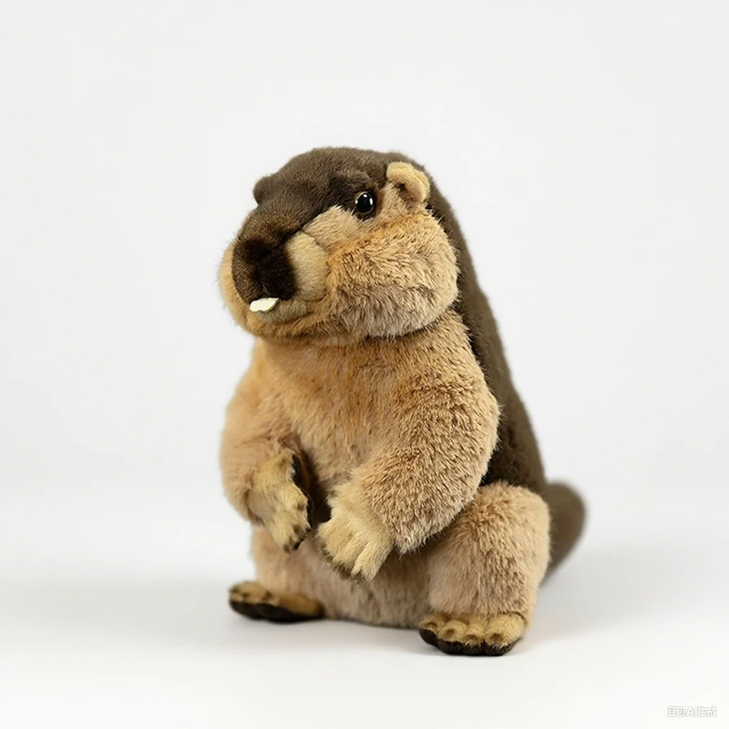 

Cute Marmots Plush Toy High-Quality Marmota Realistic Soft Simulation Stuffed Doll Lifelike Animals Model Kid Gift