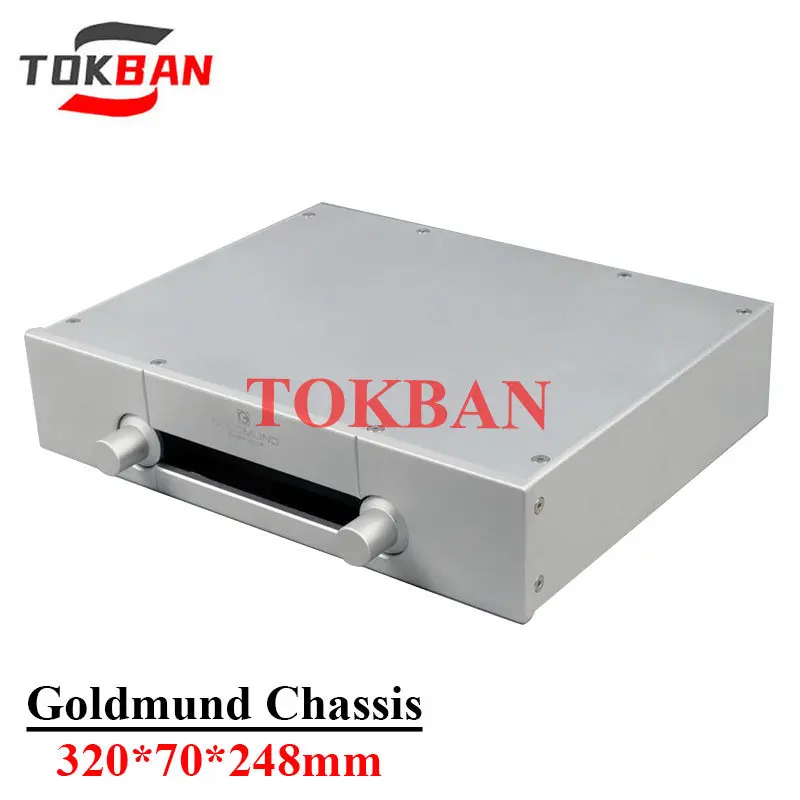 320*70*248mm Reference Goldmund All Aluminum Power Amplifier Chassis Enclosure for Diy HIFI Preamplifier Case Box