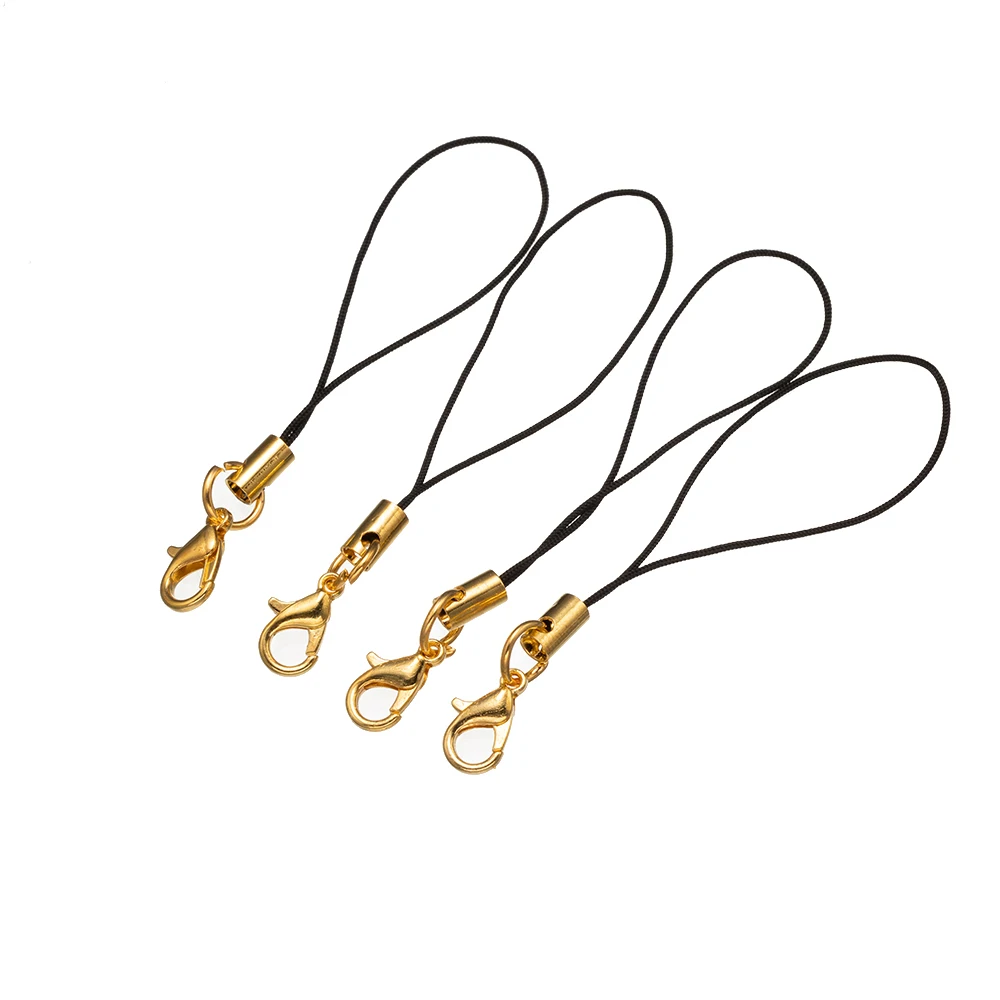 50Pcs Colorful Lobster Clasp Rope Lanyard Strap Cord Charm Keychain For DIY Jewelry Making Phone Rope Toys Pendant Cord Supplies