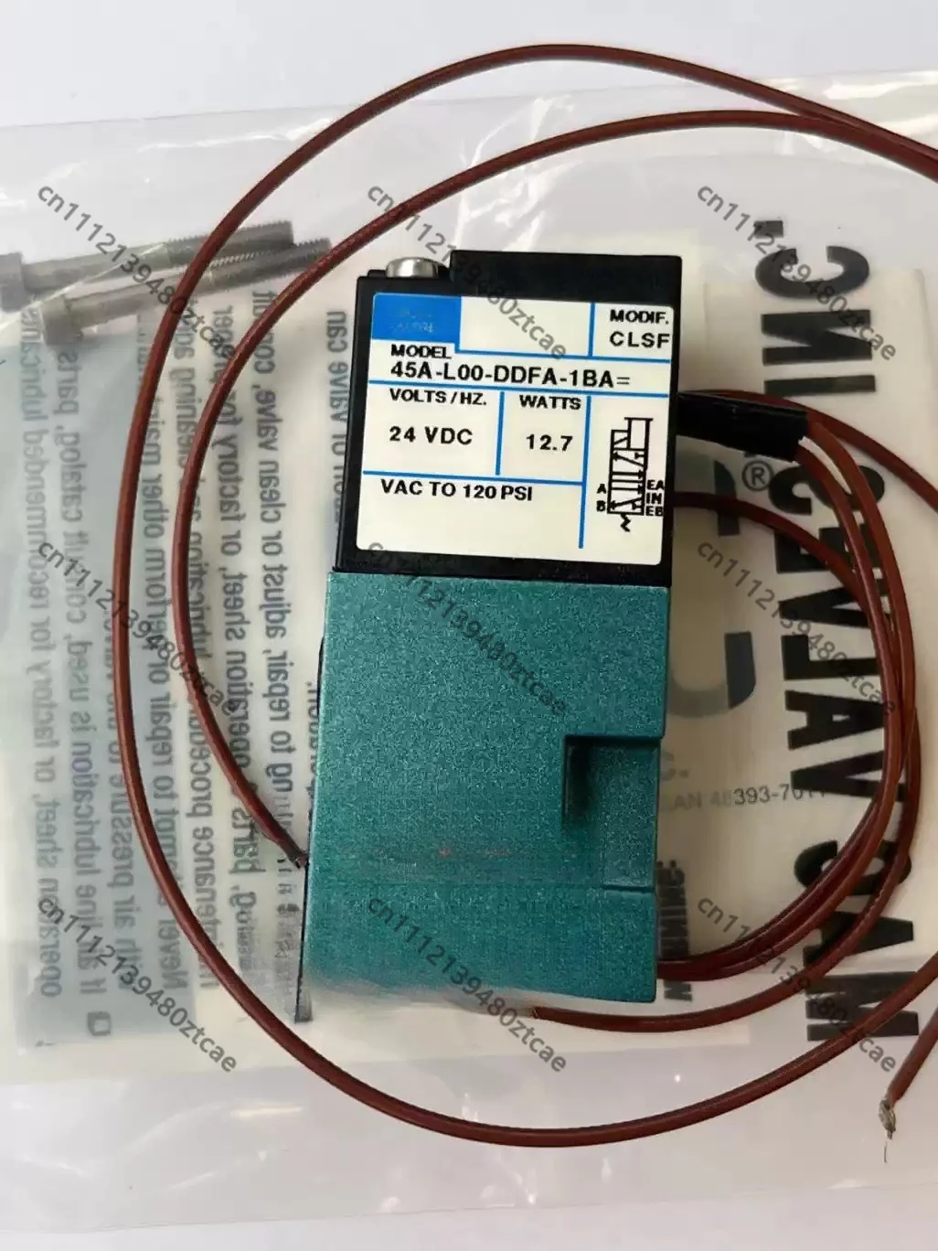 New High Speed Solenoid Valve 45A-L00-DDFA-1BA MOD:CLSF Plate Connection 24V 12.7W Industrial Pneumatic Replacement Spare Parts