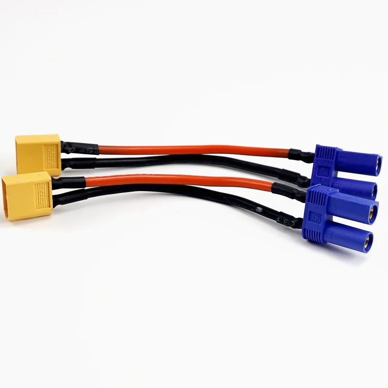 10PCS EC5 To XT60 Female/Male Plug Adapter Connectors Connect 14AWG 10cm for RC Lipo Battery Charger Parts DIY