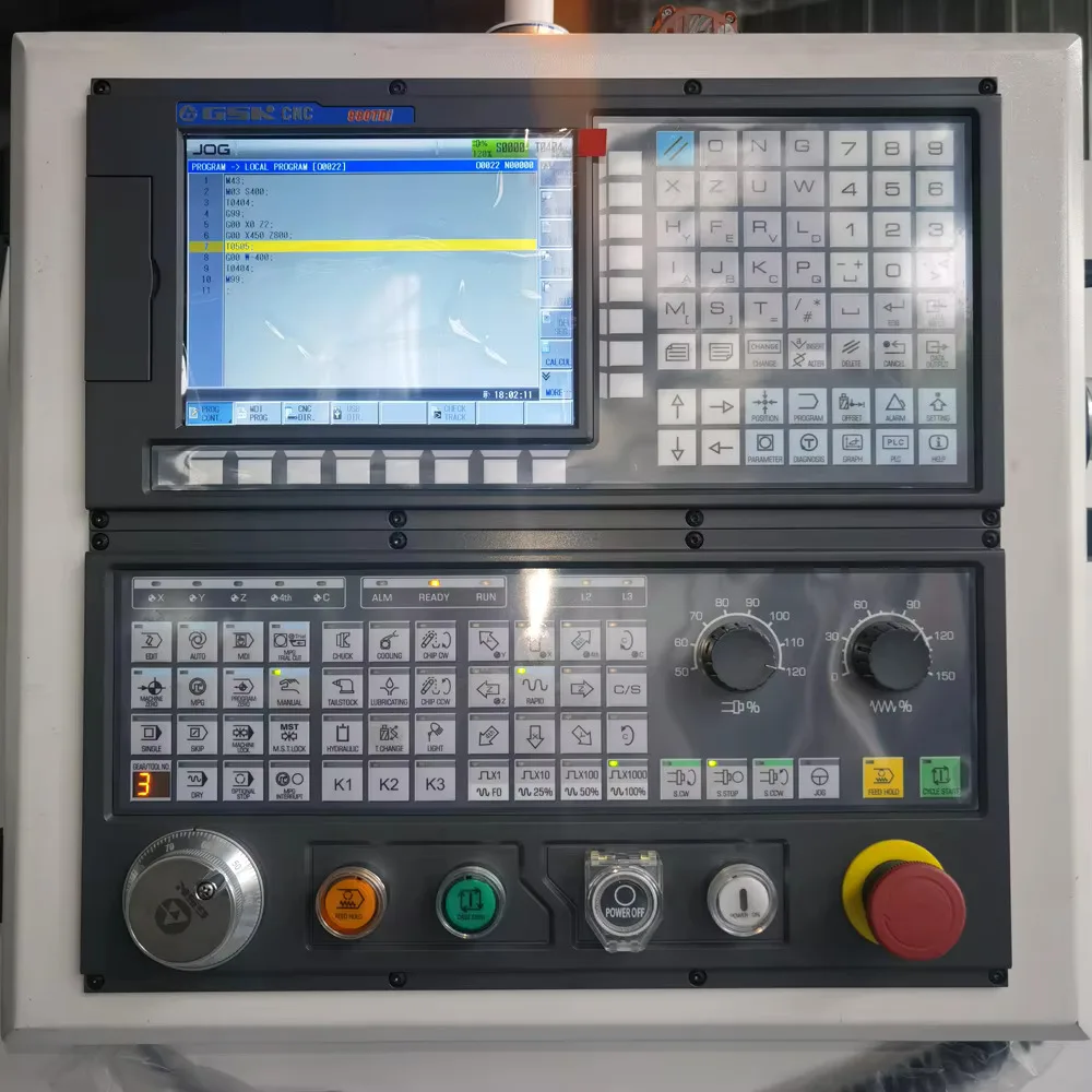 جودة عالية CK6140 Hine مع التحكم Fanuc تحول مخرطة CNC للمعادن