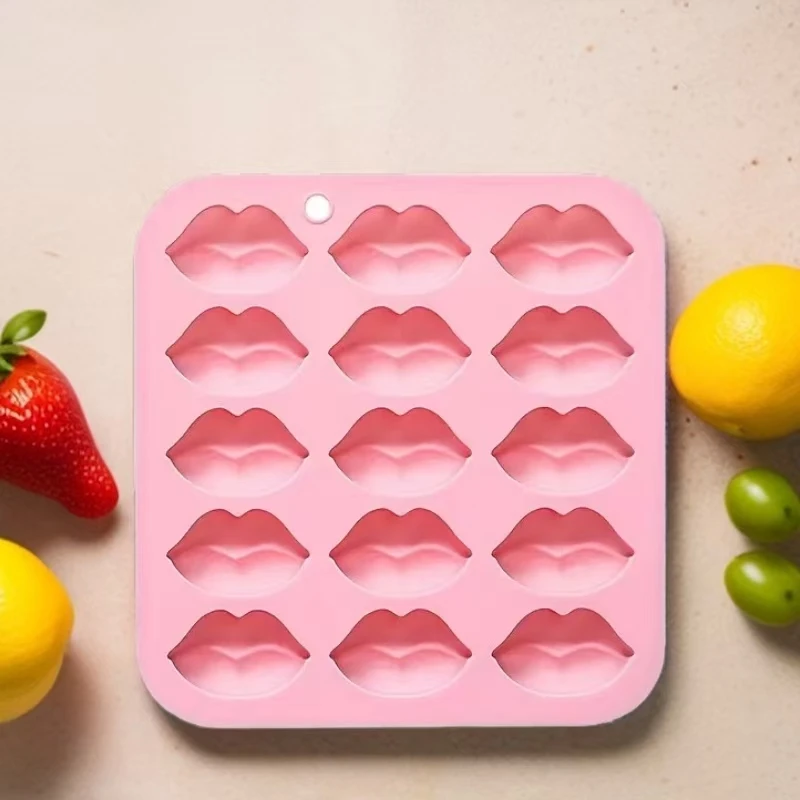 口の形のシリコーン型シリコーンチョコレート型ゼリーキャンディグミ型ケーキデコレーションツールクレヨンワックスメルトモールド高品質