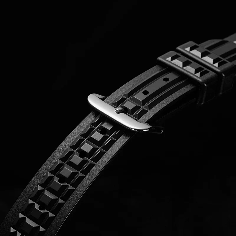RDUNAE Original Factory Men\'s Rubber Watch Strap Outdoor Sports Waterproof Retro Classic 19mm 20mm Watch Reloj hombre watches fo