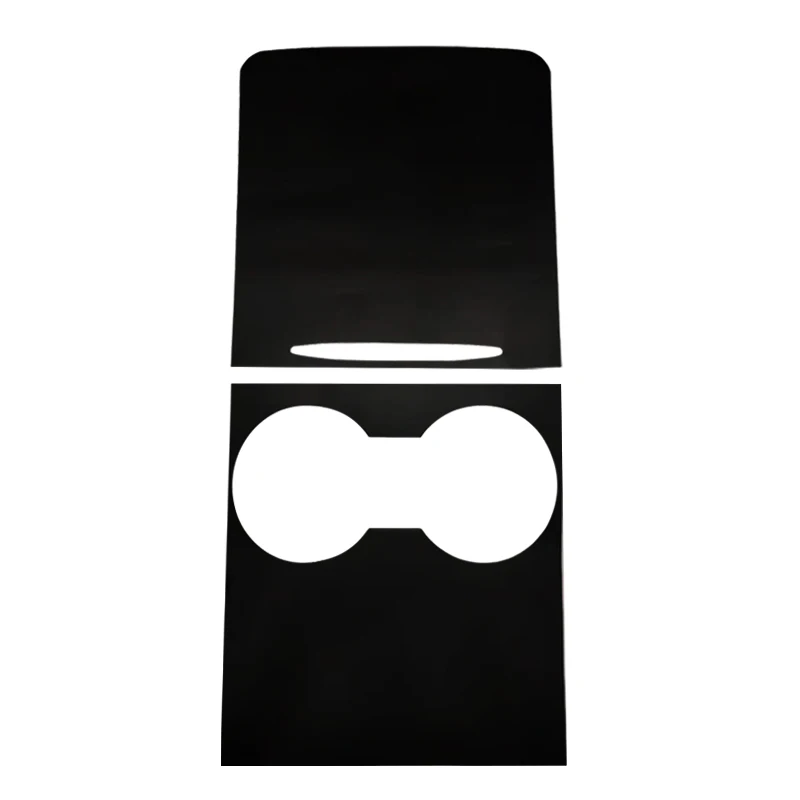 

For tesla2021-23 mode3l Y center sticker Center Console Panel Grain Film Central Control Car dashboard cover sticker Dumb Black