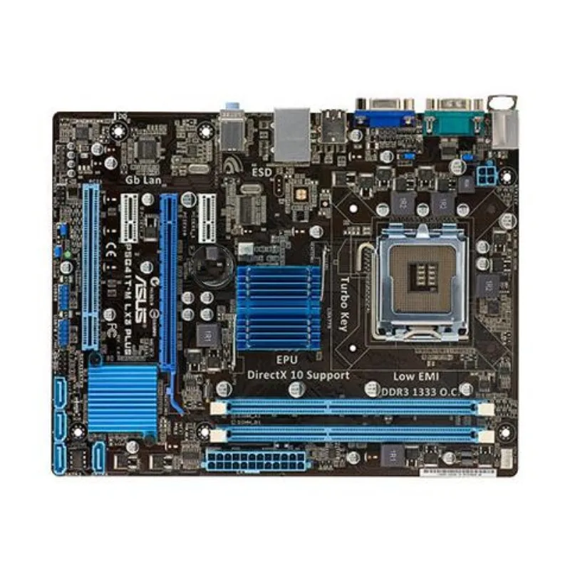 Imagem -01 - Placas-mã e Asus-p5g41t-m Lx3 Lga775ddr3 8gb P5g41t G41 P5g41t-m Sistema Lx3 Plus Sata ii Pci-e X16 Usado placas ma e asus p5g41t m lx3 lga775ddr3 8gb p5g41t g41 p5g41t m sistema lx3 plus sata ii pci e x16 usado 01