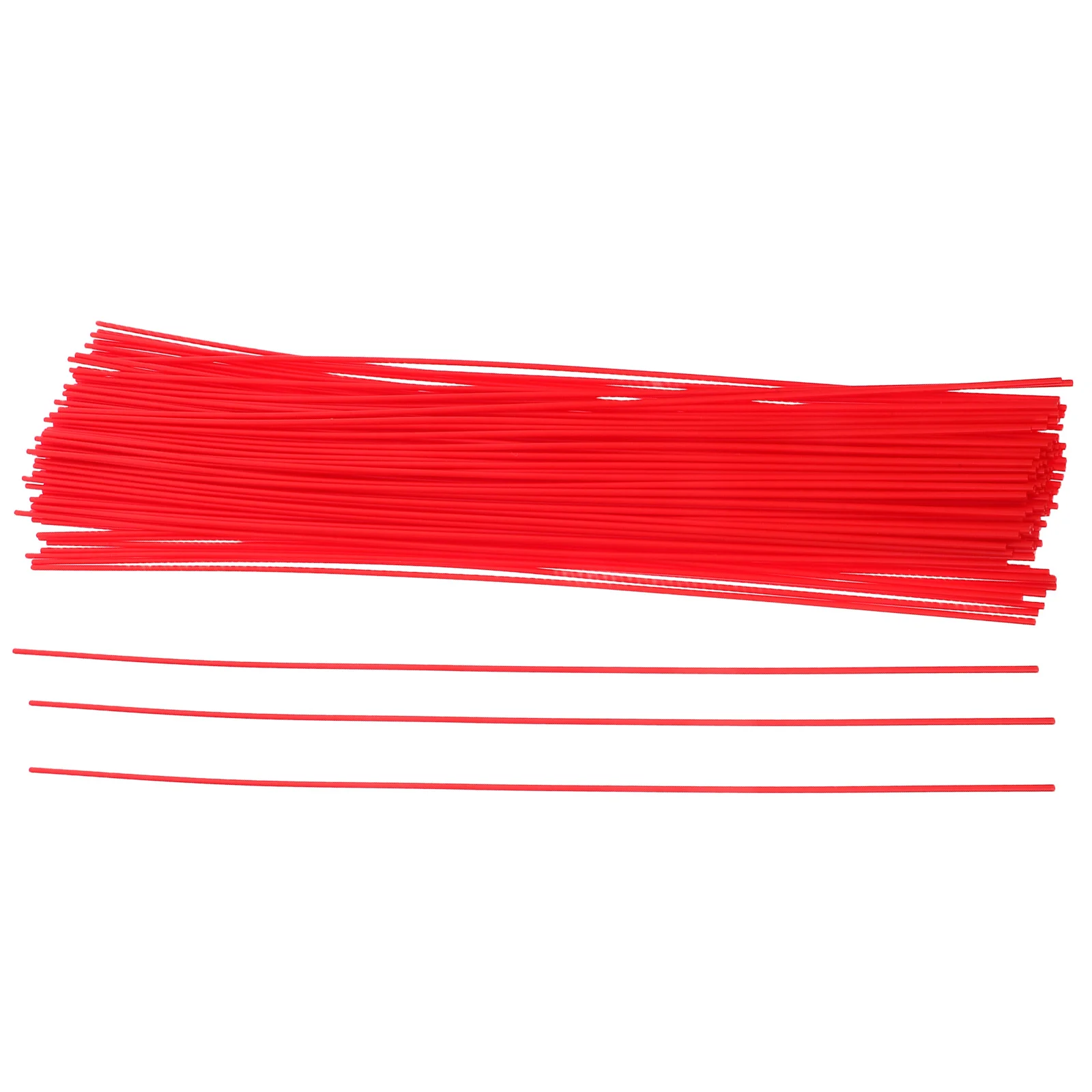 

100pcs Spray Can Straw Replacement Red 500Mm Extension Tubes For Narrow Spaces Lubricant Oil Penetrating Cleaner Nozzle Tips