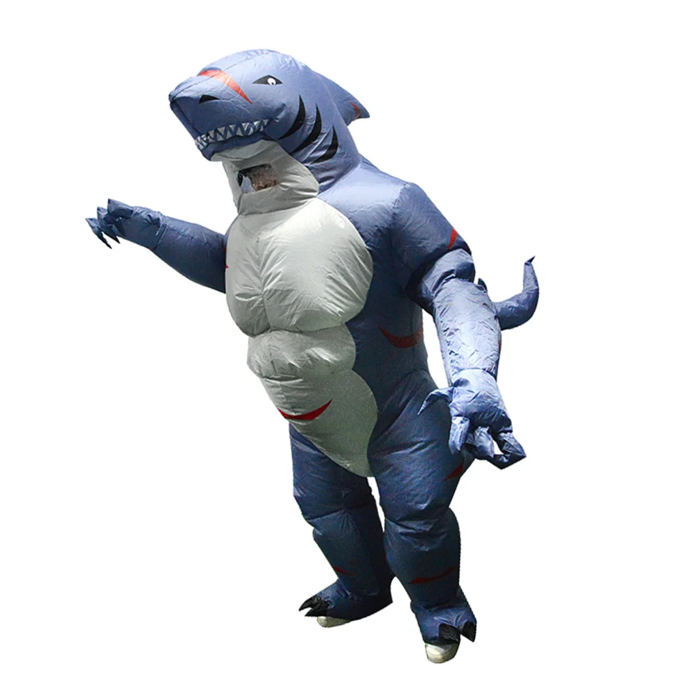 Costume de Cosplay Gonflable en Forme de Requin d'Halloween, Vêtement de Vache Non Inclus