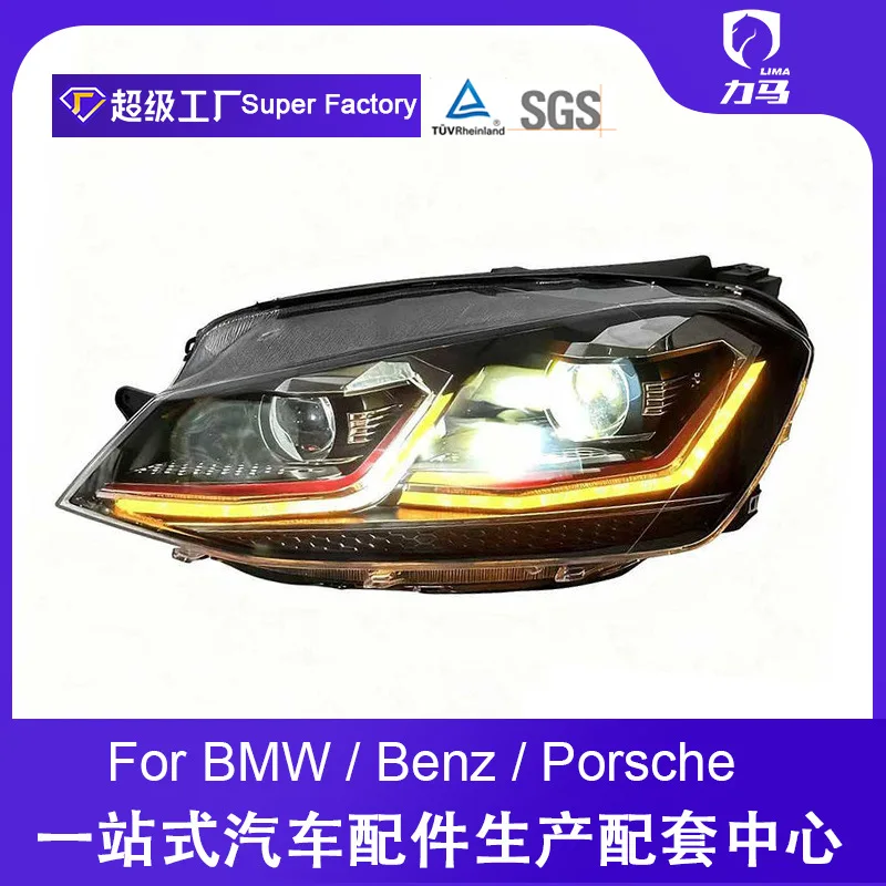 

Подходит для Volkswagen Golf 7/High 7.5, модифицированная светодиодная люминесцентная лампа дневного рулевого управления 13-20 в сборе